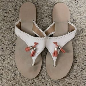 Jack Rogers Alana size 8 tassel sandals